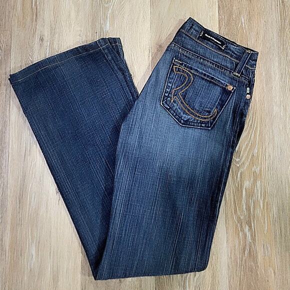 Rock & Republic Jeans in Color Dark Trick Size 26 Flare Leg - Picture 1 of 8